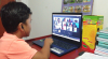 nuestros alumnos en sus clases virtuales desde casa.